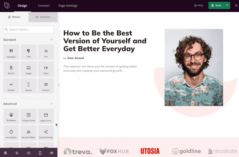 SeedProd drag and drop coming soon page builder