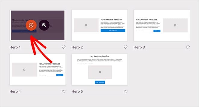 Add a new landing page section