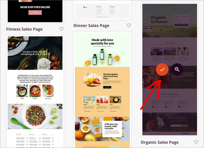 choose-a-landing-page-template - SeedProd Select a landing page template for your WordPress form page