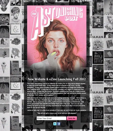 coming-soon-pages-examples1 - SeedProd Astonishing Post coming soon page example