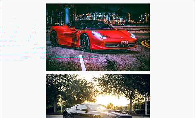 Gallery using WordPress image block