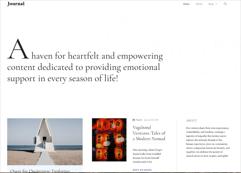 generatepress-WordPress-blog-theme - SeedProd GeneratePress WordPress blog theme example with clean, lightweight design.