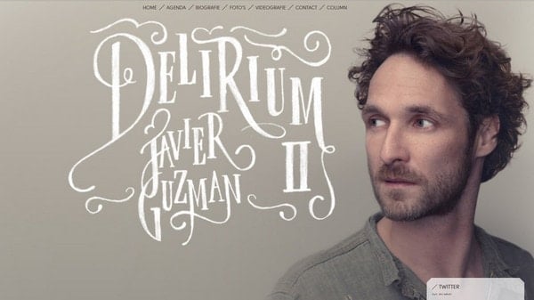 Example of script fonts