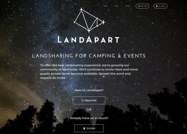Landapart - SeedProd Landapart coming soon page example