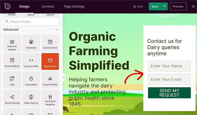 opt-in-form-block-seedprod - SeedProd Add an opt-in form to collect email leads on your landing page