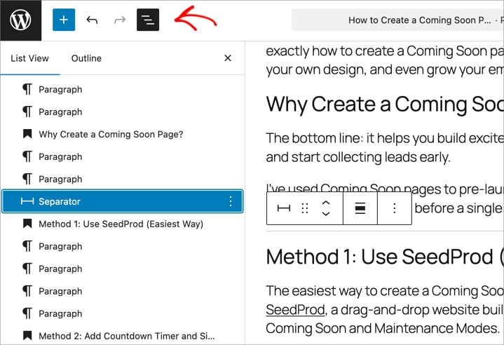 WordPress-list-view - SeedProd