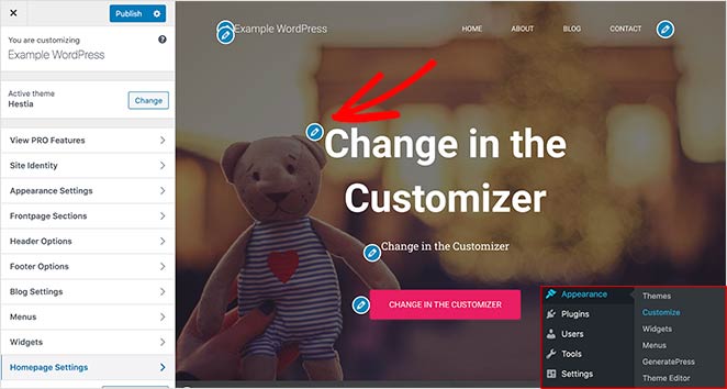 You can edit your homepage in the WordPress live theme customizer
