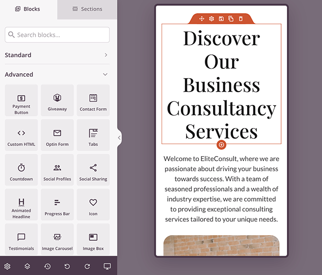 about-page-mobile - SeedProd Preview your about me page on mobile devices