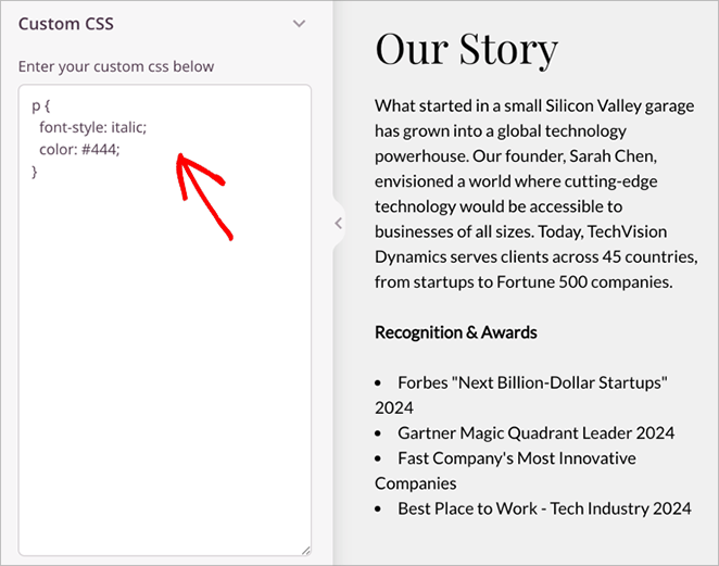 add-custom-css-seedprod - SeedProd how to add custom CSS in WordPress landing page using SeedProd
