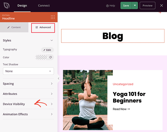 advanced-block-settings-seedprod - SeedProd SeedProd advanced block settings