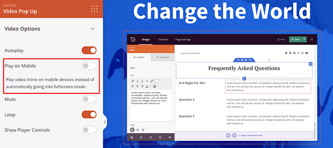 autoplay-video-on-mobile - SeedProd Autoplay video popup on mobile in WordPress