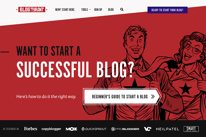 blog-landing-page-blog-tyrant - SeedProd Blog Tyrant blog landing page example