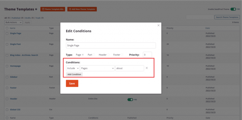 Conditions - SeedProd