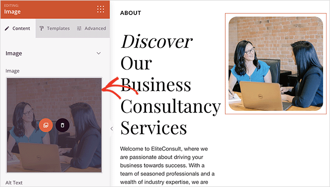 customize-hero-section - SeedProd Changing the about page hero section heading