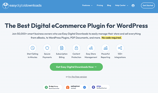 easy-digital-downloads - SeedProd Easy Digital Downloads WordPress plugin