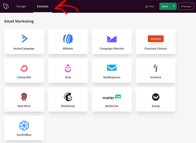 email-marketing - SeedProd Connect your about page with an email marketing service