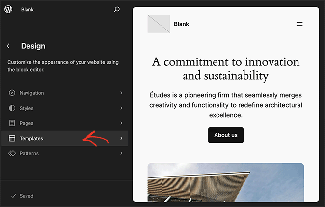 full-site-editor-templates - SeedProd WordPress full site editor templates option