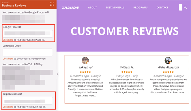 google-yelp-business-id-seedprod - SeedProd Enter your Google and Yelp business ID