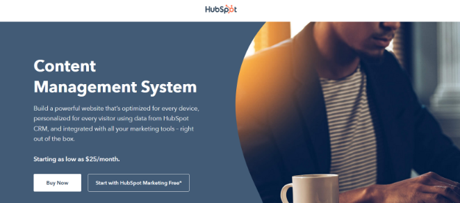 hubspot-cms-sm - SeedProd hubspot CMS and best website builders homepage