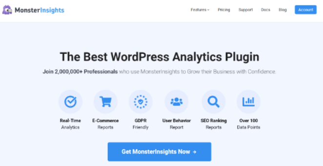 monsterinsights-best-stats-plugin-for-wordpress - SeedProd MonsterInsights best WordPresss google analytics plugin