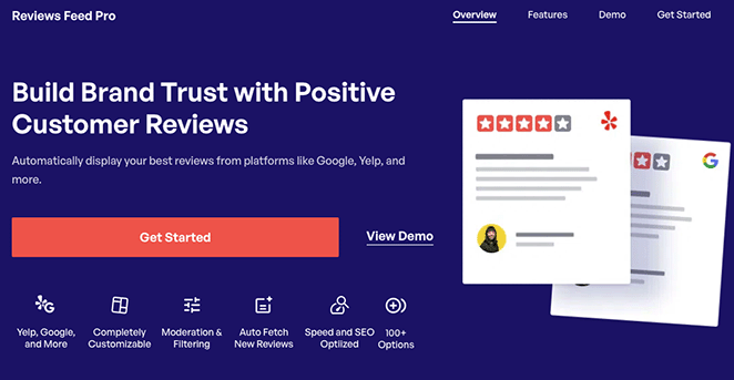 Smash Balloon Reviews Feed plugin screenshot