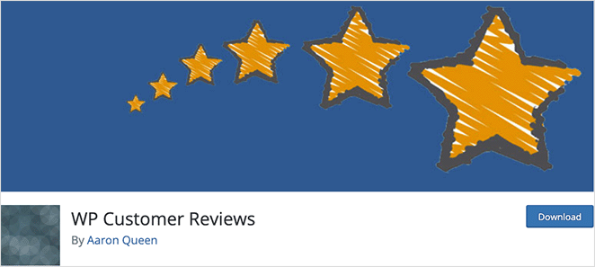 WP Customer Reviews plugin interface screenshot