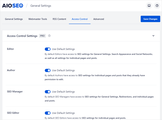 aioseo-access-control-settings - SeedProd AIOSEO access controls settings
